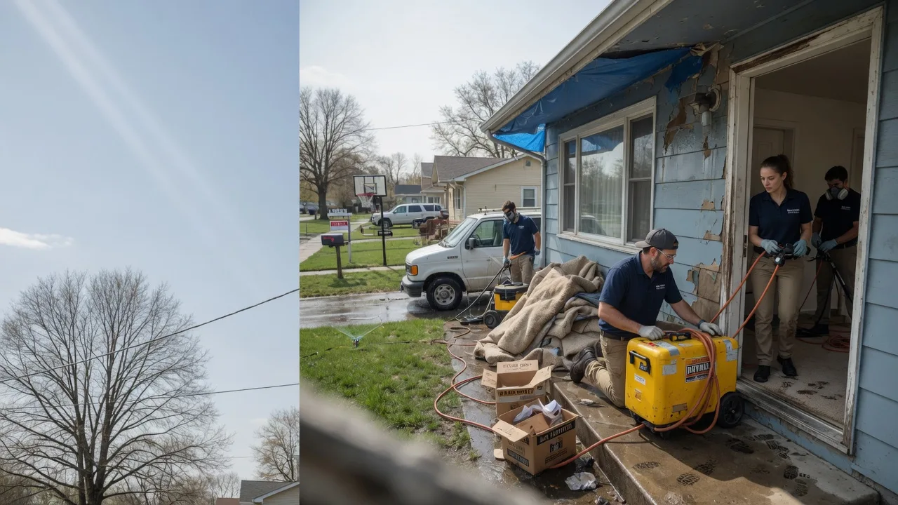 Basement Flood Cleanup in Laura, IL near me